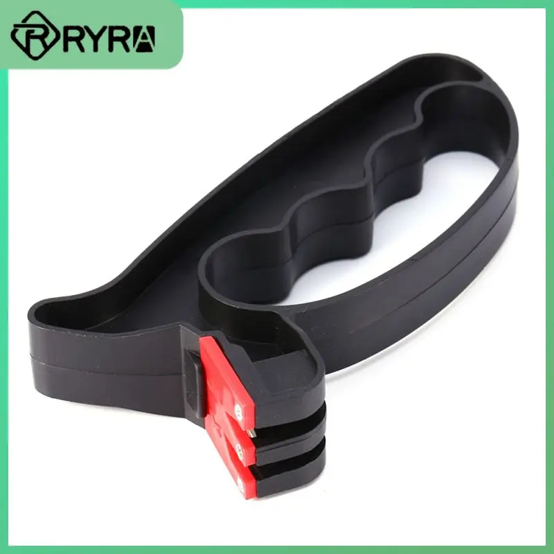 

Новейшая рукоятка для заточки лезвий, профессиональная простая в использовании точилка для ножей, инструменты для приготовления пищи, шлифовальный камень 2 в 1