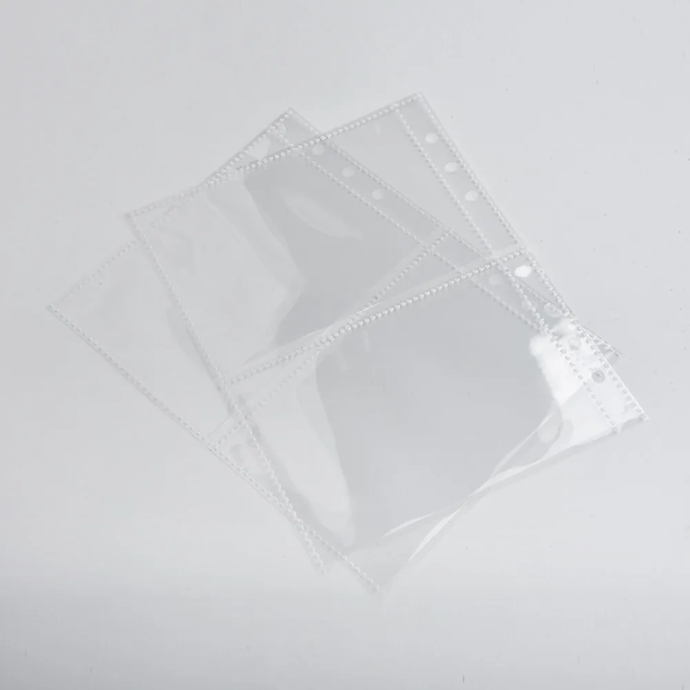 

10pcs Standard A5 Binder Sleeves Transparent Photo Album Binder Refill Inner Sleeves Cards Photocard Storage Loose Leaf