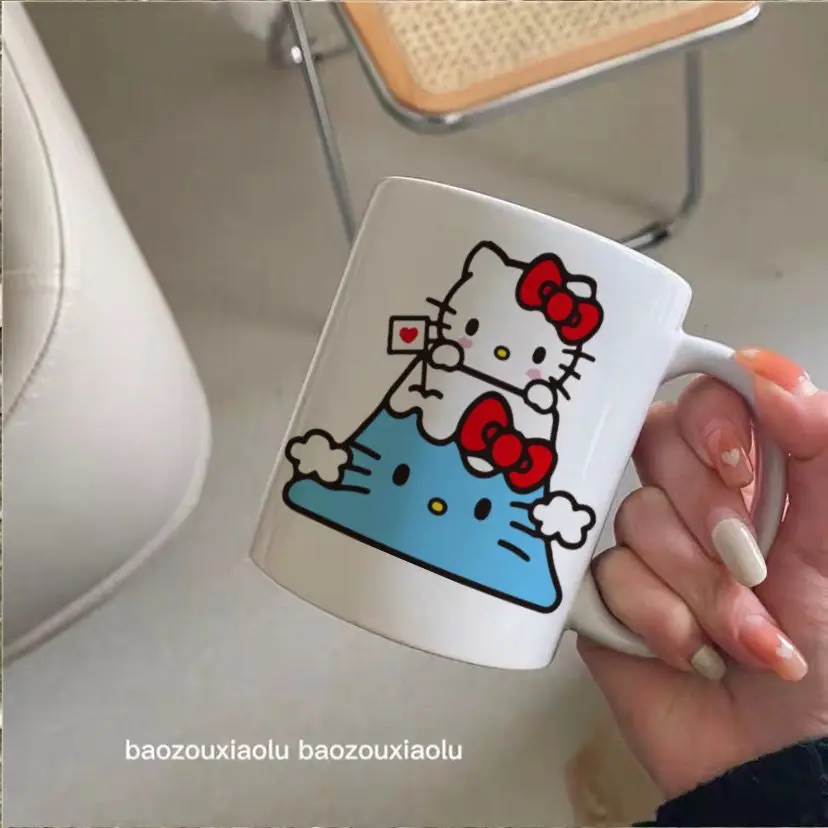

Милый подарок на день рождения Hello Kitty для девочек и девушек симпатичная креативная керамическая чашка домашние чашки для воды
