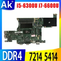 For dell Latitude Rugged 7214 5414 Laptop Notebook Motherboard CN-043RD6 CN-0FY1VN Mainboard with i5-6300U i7-6600U cpu
