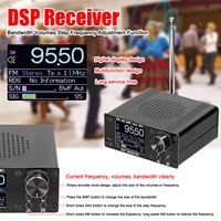 dsp receiver frequency and amplitude modulation mode adjustable digital display with bandwidth volumes step frequency adjustment
