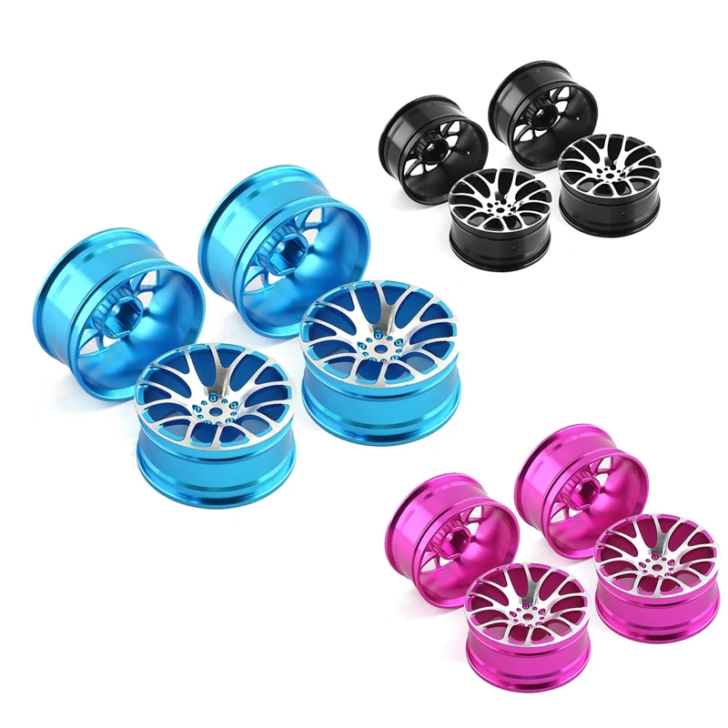 

4PCS Cherry Blossom HPI Tire 52X26MM For HSP HPI Redcat Kyosho Sakura Tamiya TT02 MN86K 1/10 RC Drift On-Road Racing Car Blue