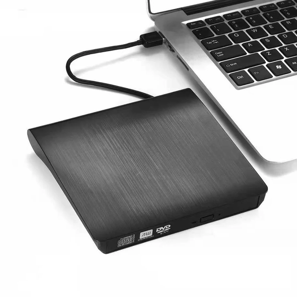 Portable External Mobile Optical Drive DVD CD Writer Reader Player Desktop Computer Notebook Ultrabook Accessories Black