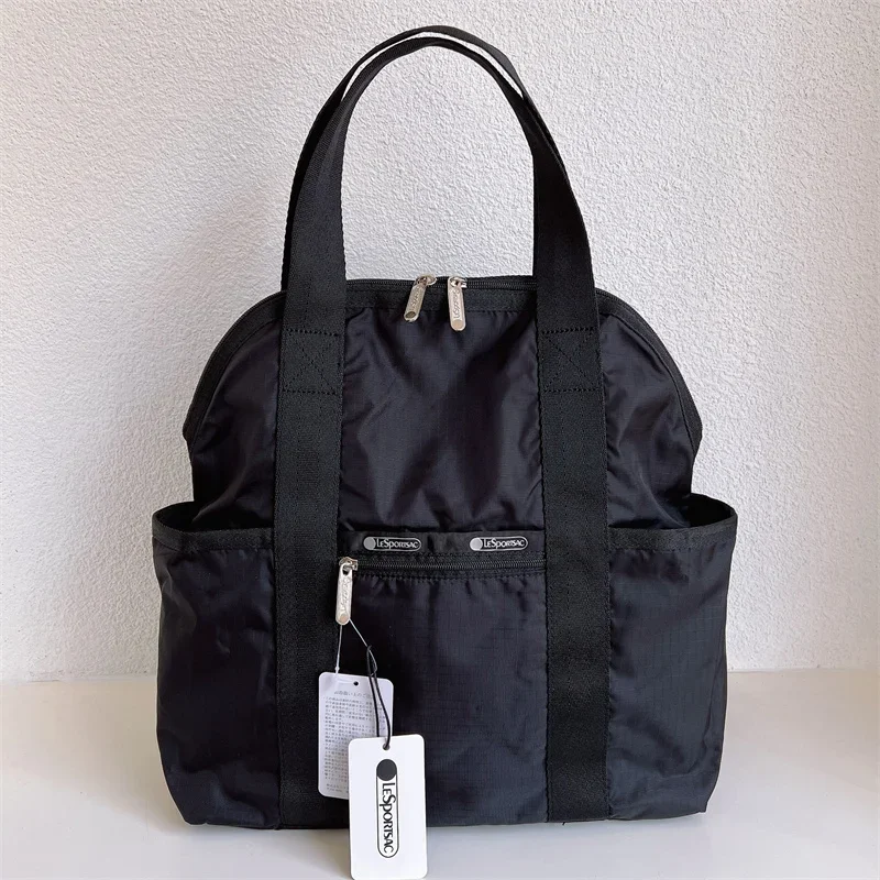 Рюкзак Lesportsacs с рисунком Снупи Marie Cat Микки Маус черный 2442 ручная сумка 35*33*14 см для