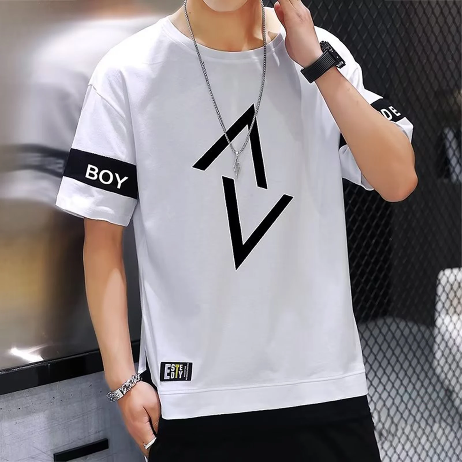 Повседневный Комплект Спортивной Одежды Для Мужчин — Дизайнерская Свободная