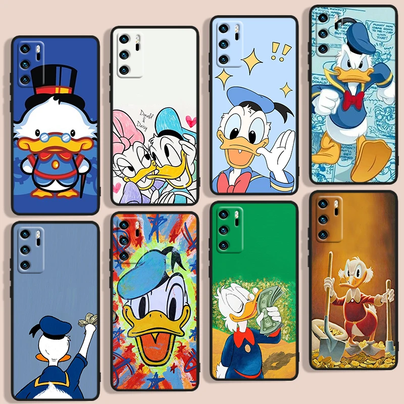 

Good looking Donald Duck Phone Case For Huawei P Smart 2018 Plus 2019 Z 2020 S 2021 Pro Nova 2i 3 3i 5 5T 7 7i 8 8i 9 9SE Black