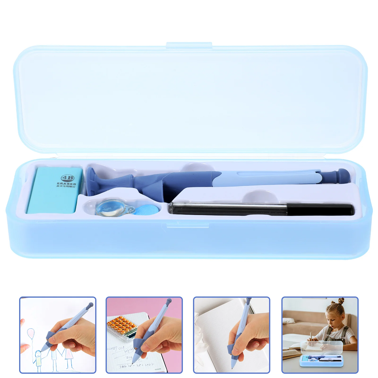 

Writing Kids Correction Posturetool Aid School Training Blank Supplies Trainer Children Grip Stationarytype Press Portable
