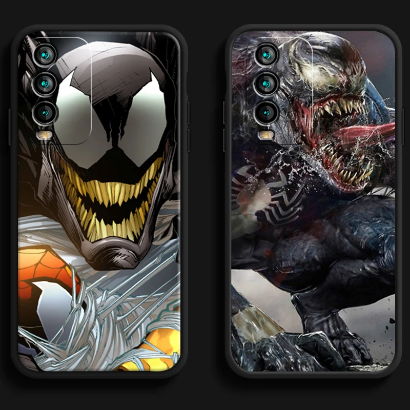 

Marvel Venom Phone Cases For Xiaomi Redmi Note 10 10 Pro 10S Redmi Note 10 5G Coque Carcasa Funda Soft TPU