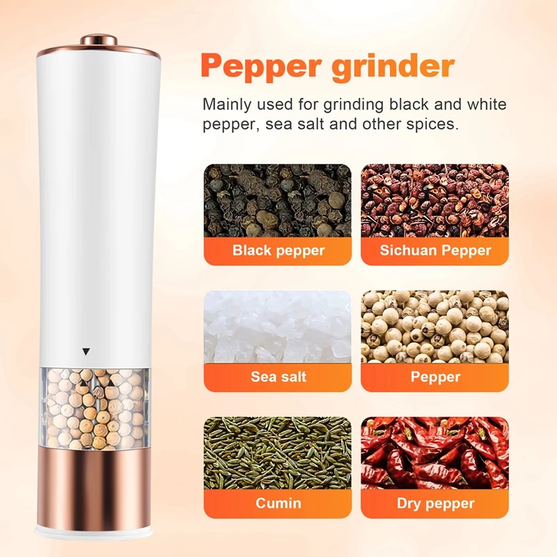 Автоматическая мельница для соли и перца электрическая специй с питанием от