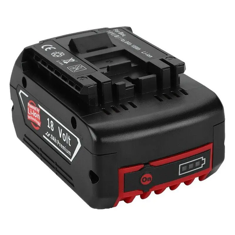 

100% Original 18V18000mAh Rechargeable For Bosch 18V18.0Ah Battery Backup Portable Replacement BAT609 Indicator Light+3A Charger