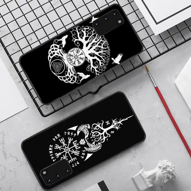 

Viking Vegvisir Logo Phone Case for Samsung S10 21 20 9 8 plus lite S20 UlTRA 7edge