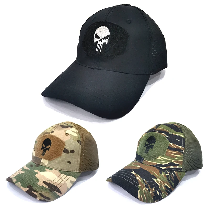 Skull Military Baseball Caps Camouflage 