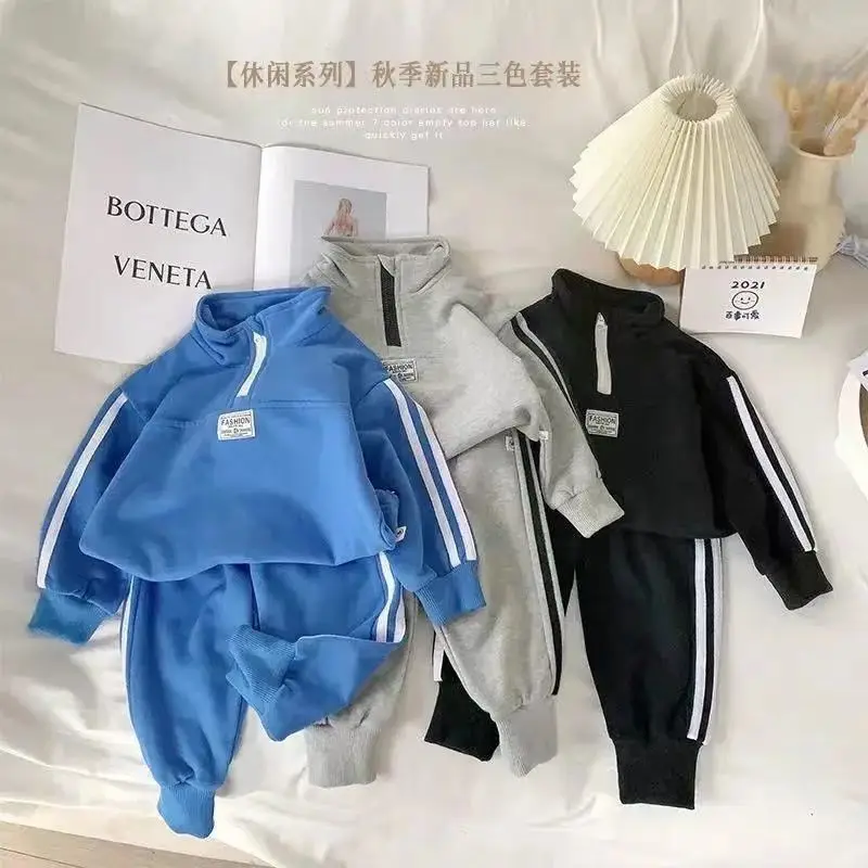 

Children'S Clothing Spring And Autumn New Boy'S Casual Suit The Sports Set Male Baby Foreign Style Two-Piece Suit