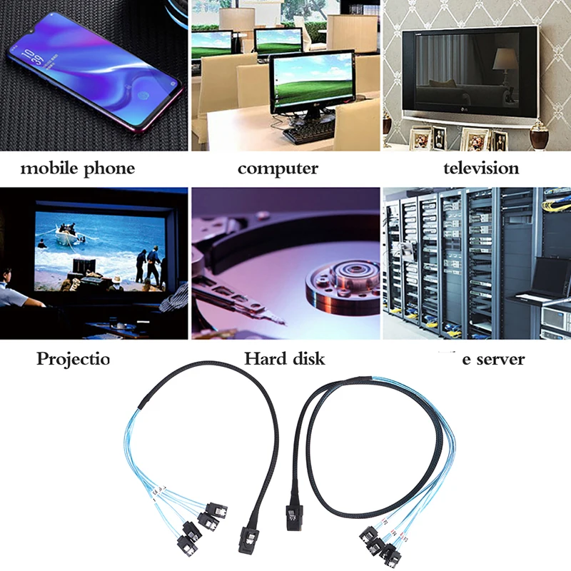 1 шт., мини-адаптер SATA на SAS 36P 4