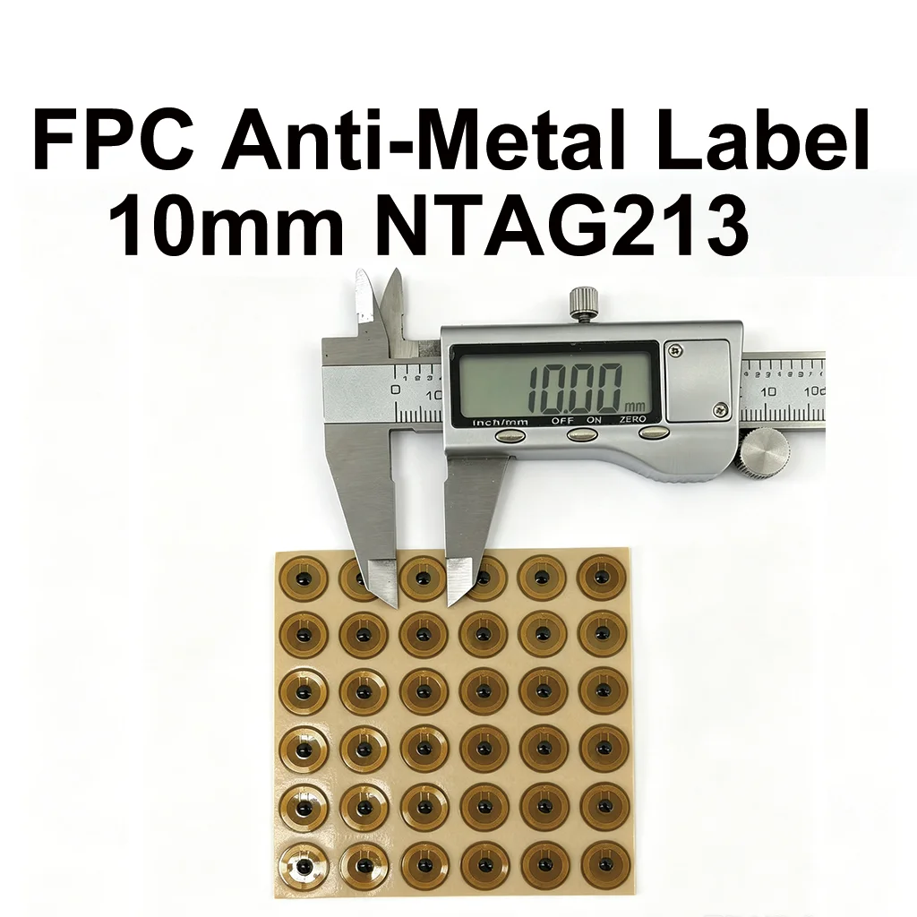 Фото 10-миллиметровая FPC NFC-метка NTAG213, перезаписываемая наклейка для устройств iPhone и Android, мини-RFID-стикер, 144 байта, для умного дома и автоматизации. №1