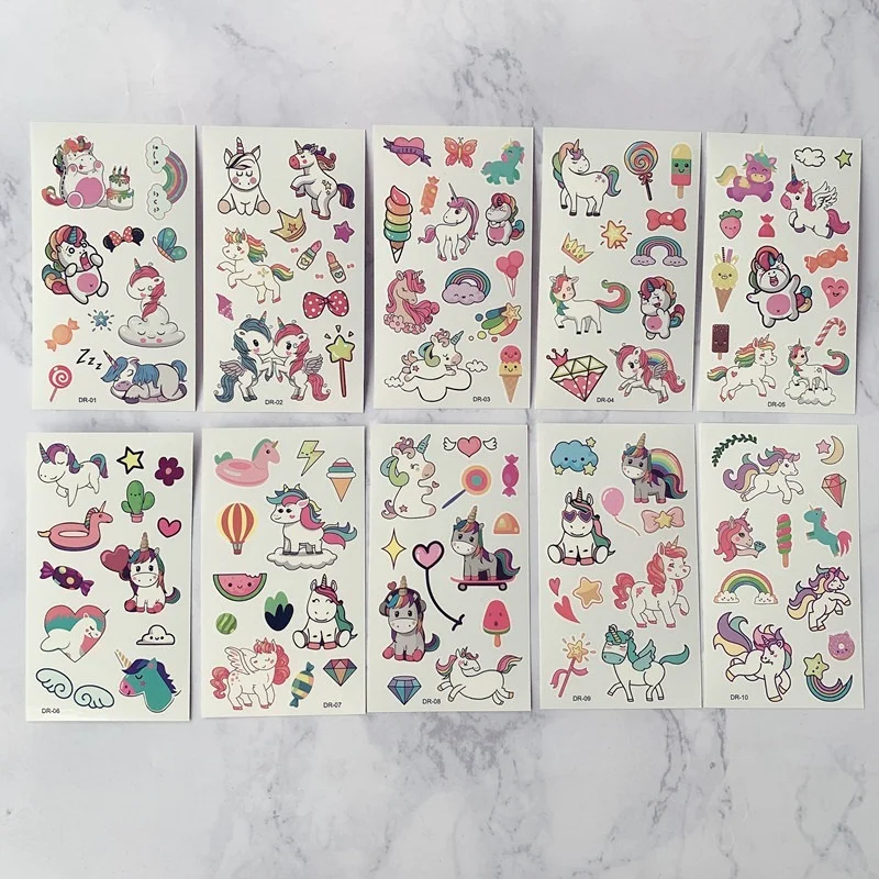 

10 шт./набор, водонепроницаемые наклейки для лица