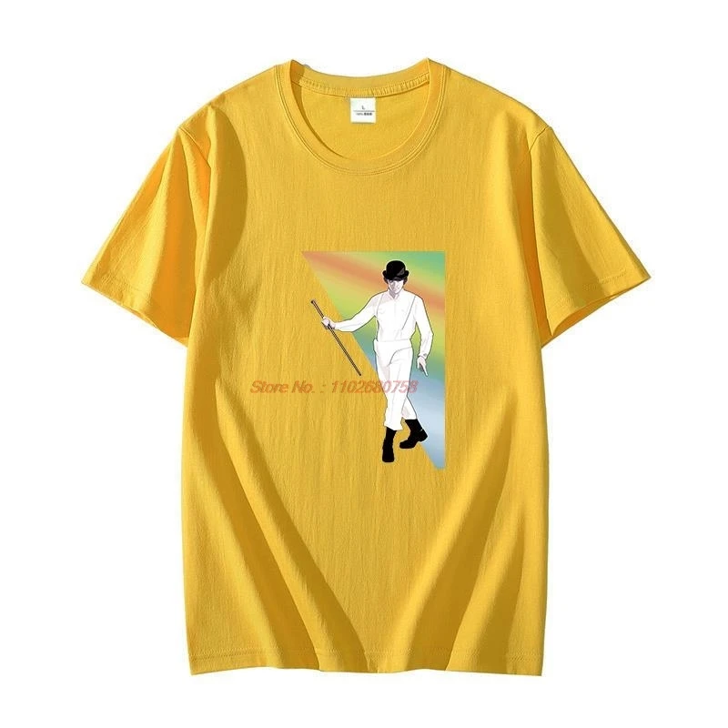 A Clockwork Orange Alex Droogs Ultraviolence Kubrik Korova Milk Uhrwerk Летняя хлопковая футболка с рисунком