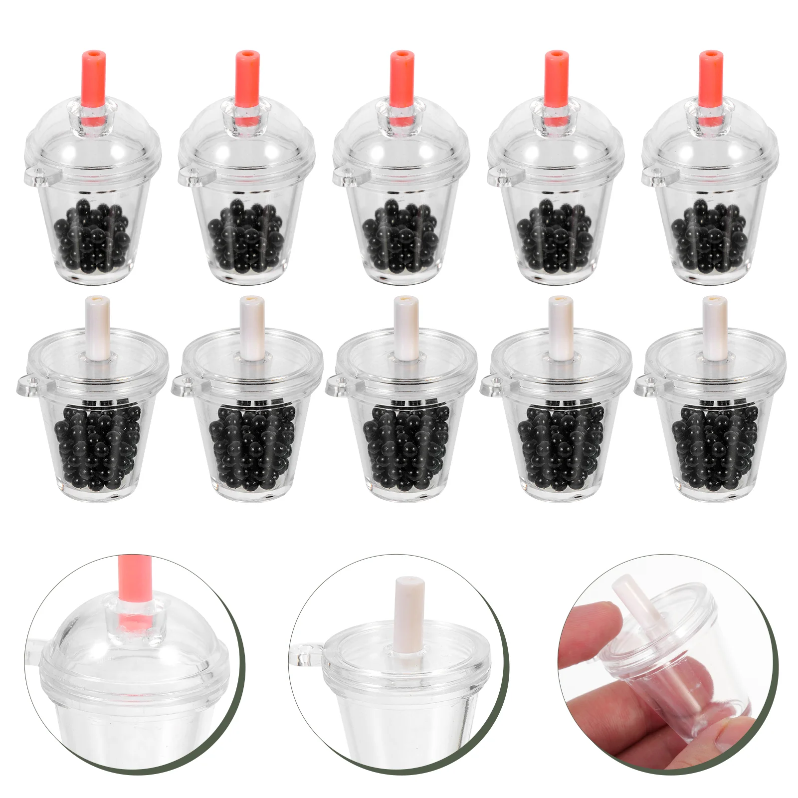 

Tea Keychain Minipendant Diy Bubble Charm Charms Bottledrinks Cup Earring Key Molds Jewelry Kit Resin Epoxy Miniature Keyring