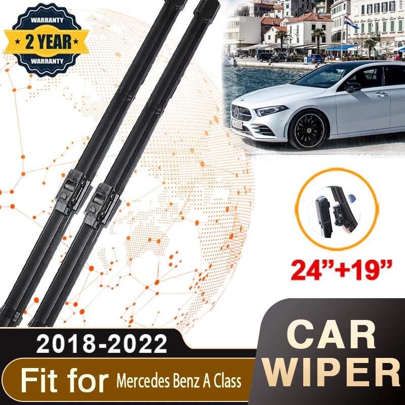 

Wipers For Mercedes Benz A Class W177 V177 Z177 A220 A180 2018~2022 Front Windscreen Premium Beam Blade Wiper Car Accessories