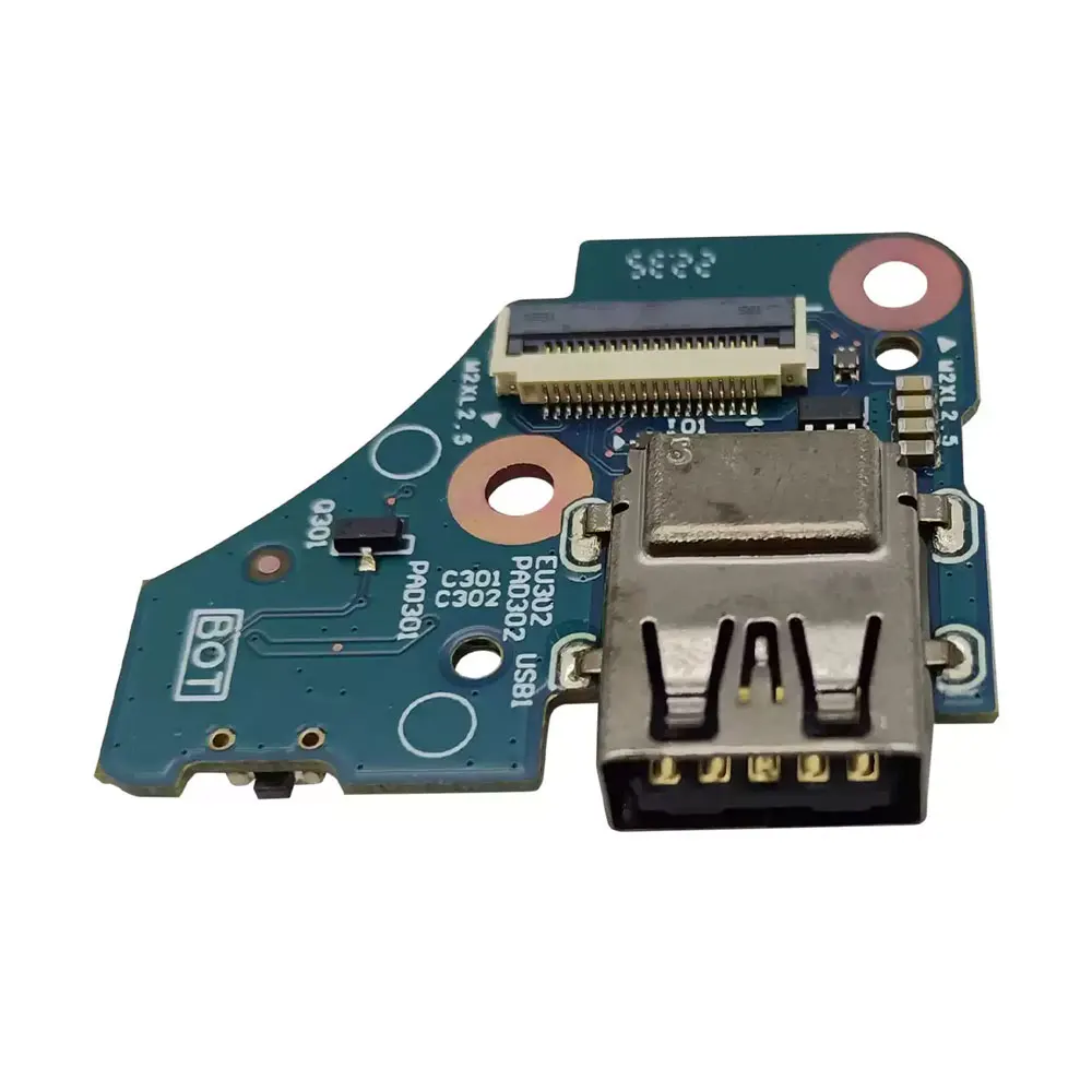 Фото OEM-плата с USB-разъемом и кнопкой питания для ноутбуков HP Envy X360 15-DR, 15M-DR, TPN-W142, 15-DS, 15M-DS, TPN-W143 (кабель для ремонта) №5
