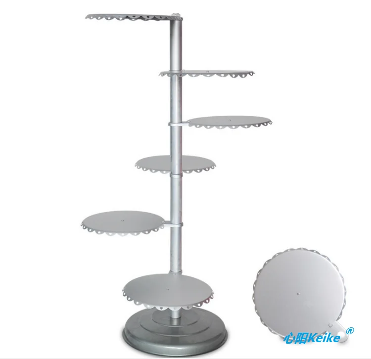 

6-10 Layers Tree Shape Baking Utensils Aluminum Alloy Single Column Cake Rack