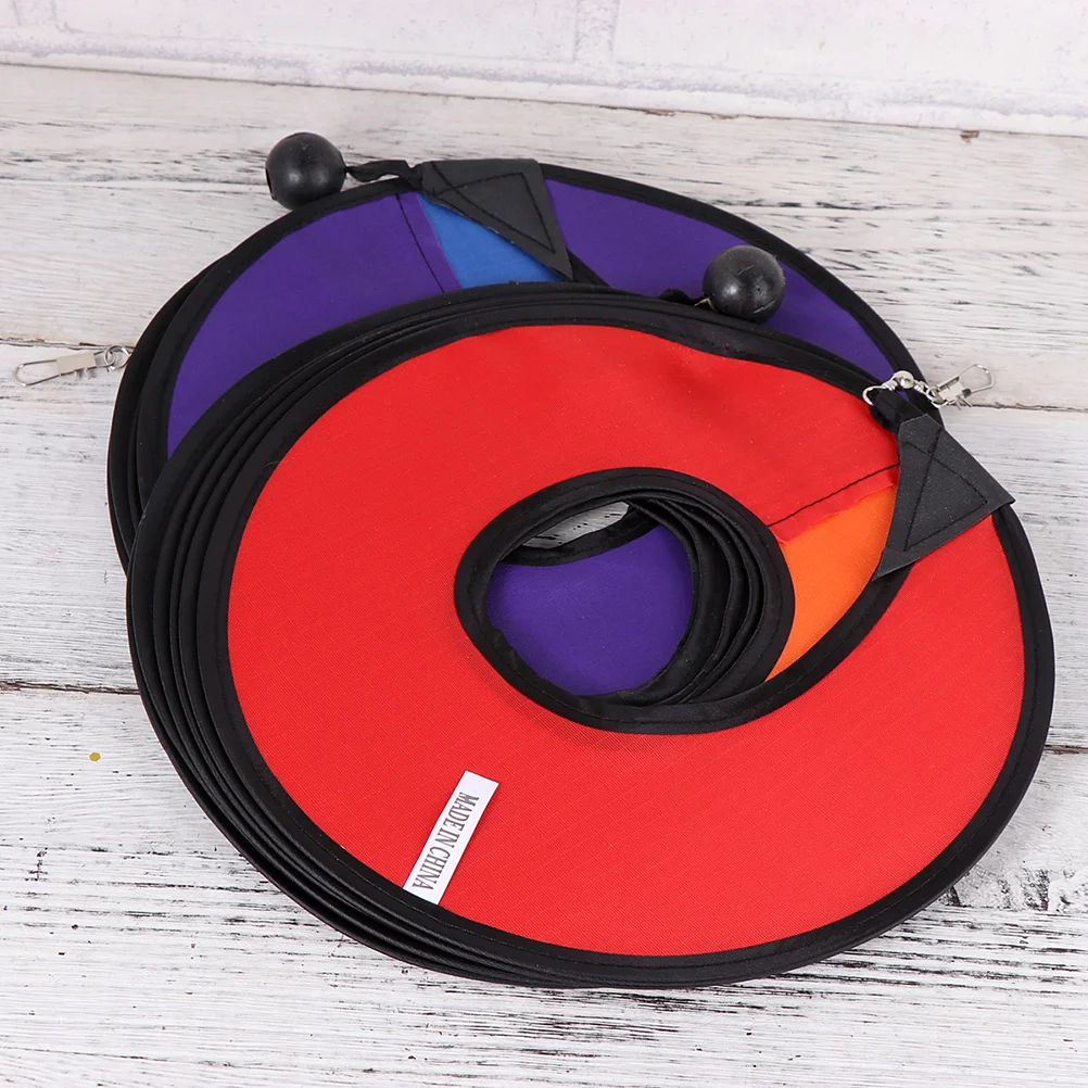 

2PCS Cloth Wind Colorful Wind Spiral Hanging for Outdoor Camping Lawn Garden