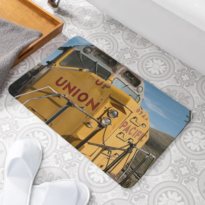 

Добро пожаловать Home Union Pacific украшение для кухни забавные коврики для входной двери нескользящий ковер коврики для гостиной прикроватный ко...