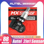 Autel MX-Sensor шиномонтажный пресс ure монитор 2 в 1 TPMS датчик s 315 МГц433 МГц замена OEM датчики давления в шинах датчик s нажимные резиновыеметаллические клапаны