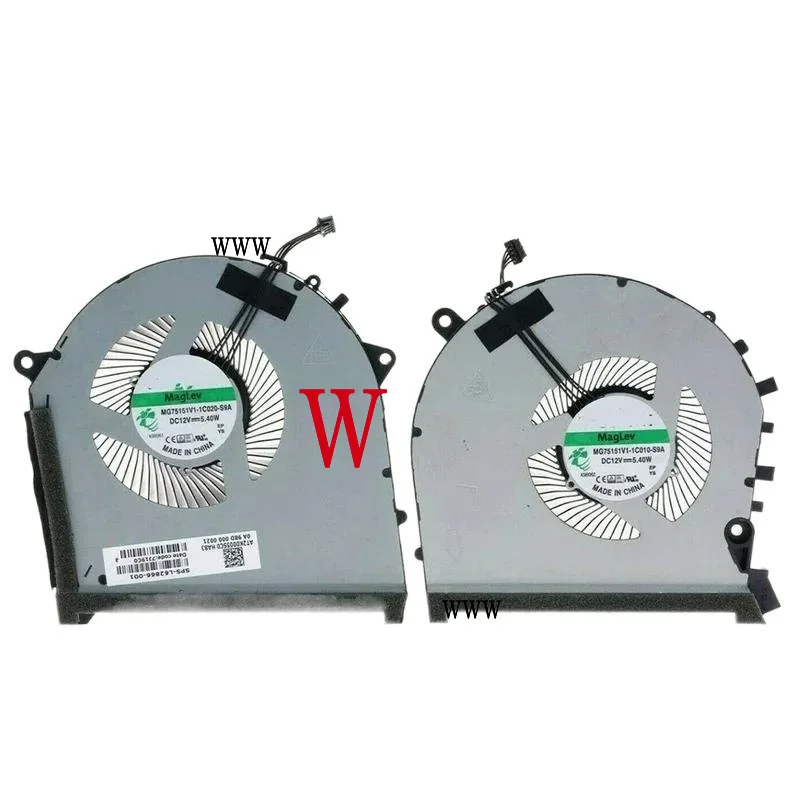 00. Новый вентилятор охлаждения процессора и графического для HP OMEN 17-CB TPN-C144 17-CB0066TX