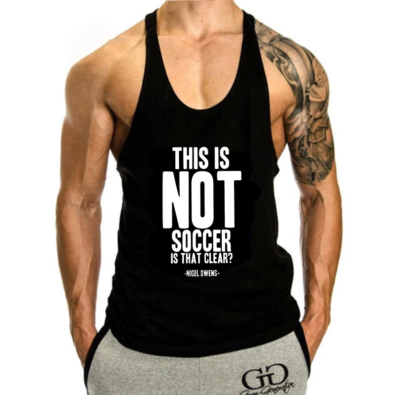 

This is Not Soccer, Is That Clear tank top men Rugby