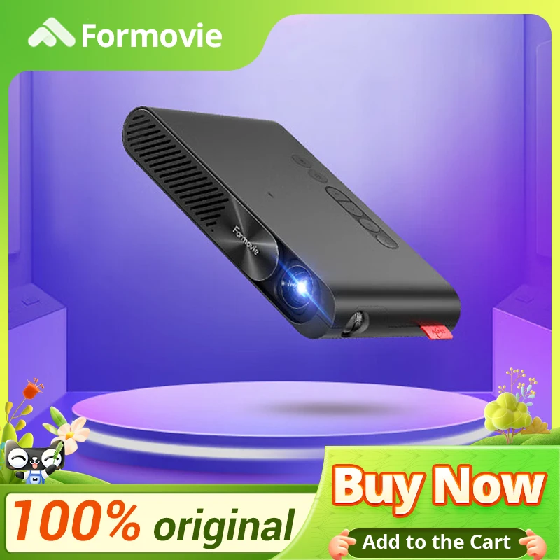 

Formovie Pocket Laser Projector P1 800 ANSI Lumens ALPD Smart Portable Mini Cinema Support Wireless Screen Casting