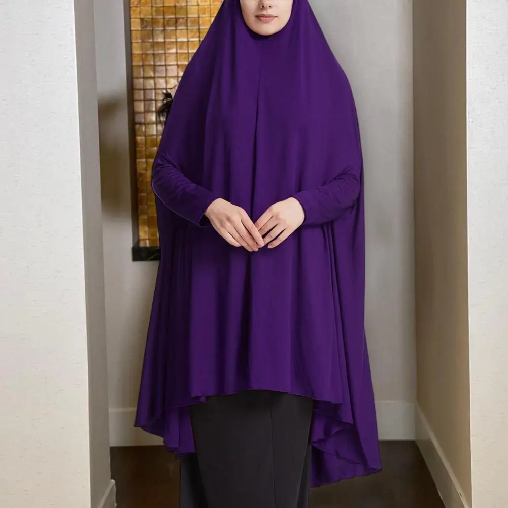 

Chic Retro Robe Breathable Women Robe Soft Classic Pleated Hem Robe Dress with Headband Anti-pilling