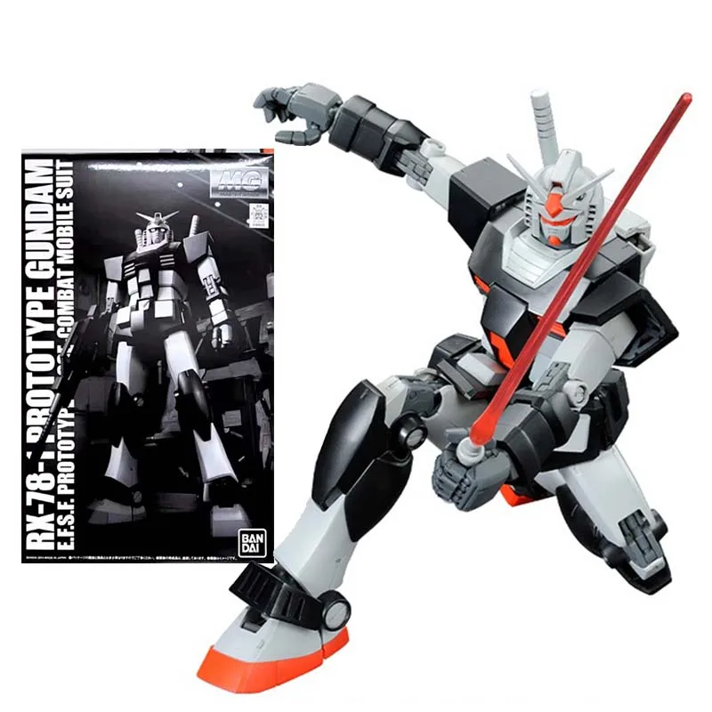 Gundam Model Kit Anime Figures Mg 1/100 Rx-78-1 Prototype Mobile Suit Gunpla Action Figure Toys For Boys Gift