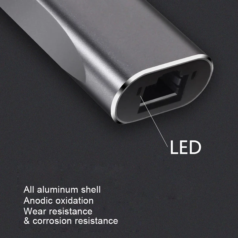 Ethernet-адаптер для iPad iPhone 13 серии Lightning к RJ45 1000 Мбит/с LAN проводной сетевой кабель 5 6 7