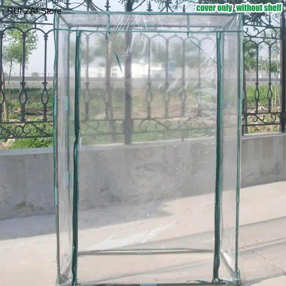 Pvc Plant Cover Tomato Plants Garden Tent Greenhouse Portable Greenhouse Cover Anti-Uv Waterproof (Without Iron Stand)