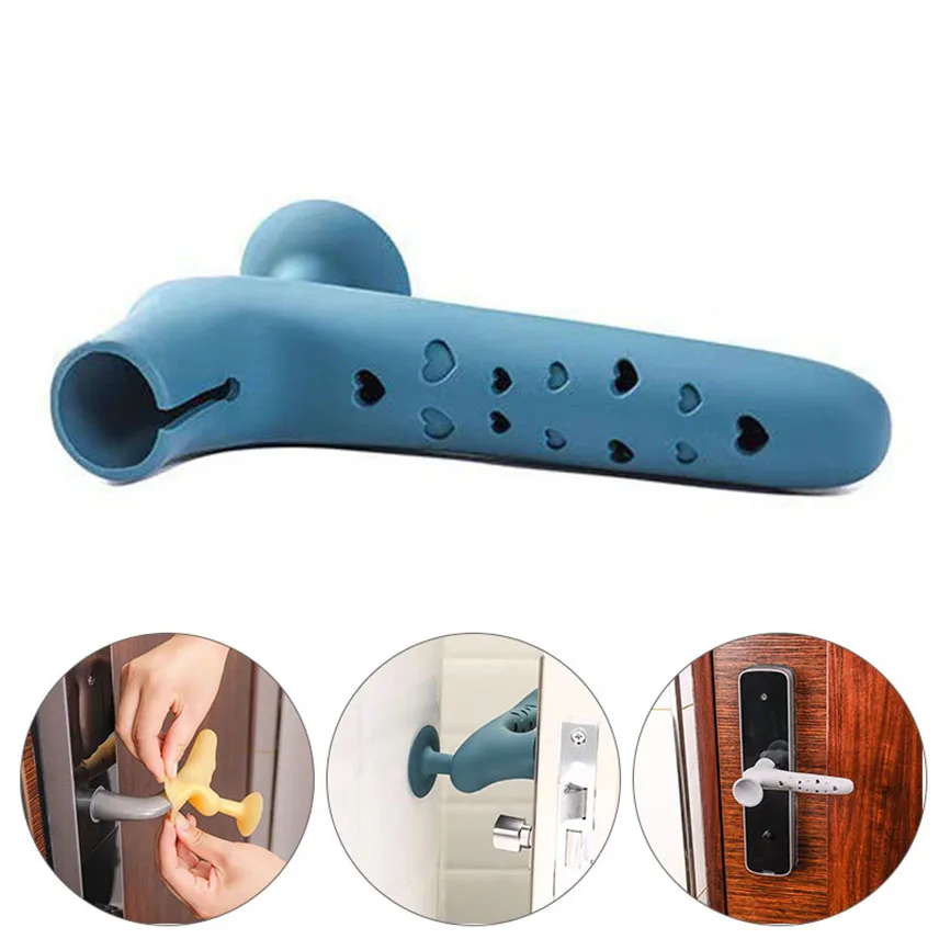

2PC Door Stopper Door Handle Protector Doorknobs Case Silicone Door Knob Cover Child Safety Baby Bumper