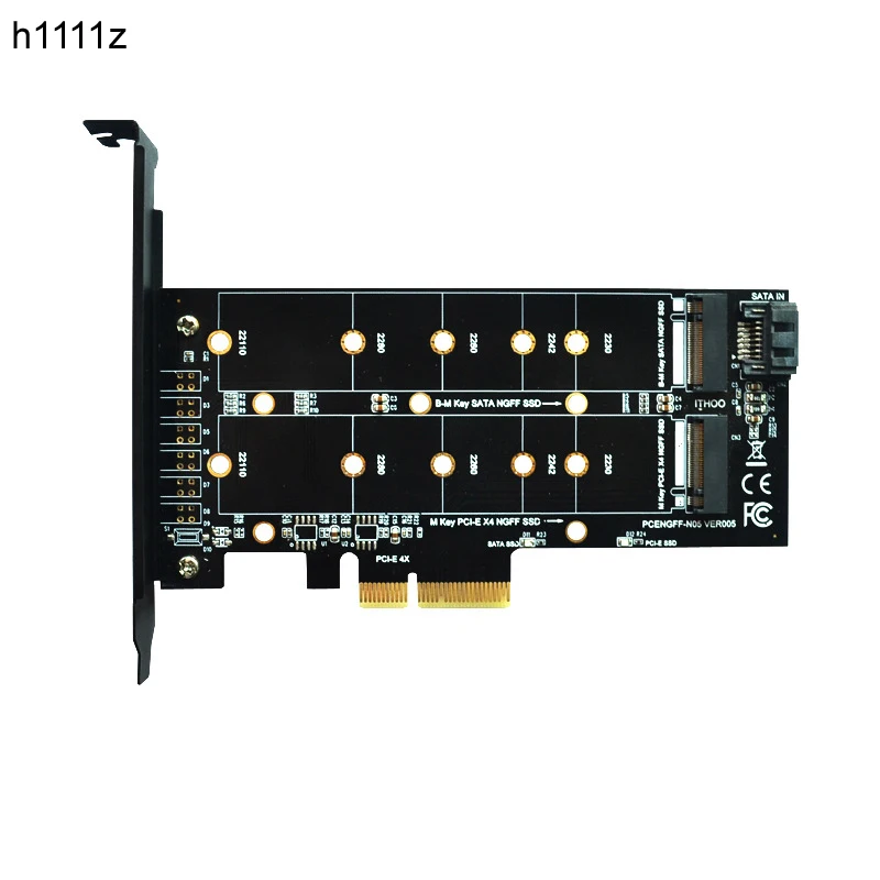 Адаптер PCIE-M2 M2 SSD NVME M Key M.2 NGFF B Key SATA порт в PCI Express 3,0x4 восстанавливающая карта Suppor 2280 2260 2242 2230
