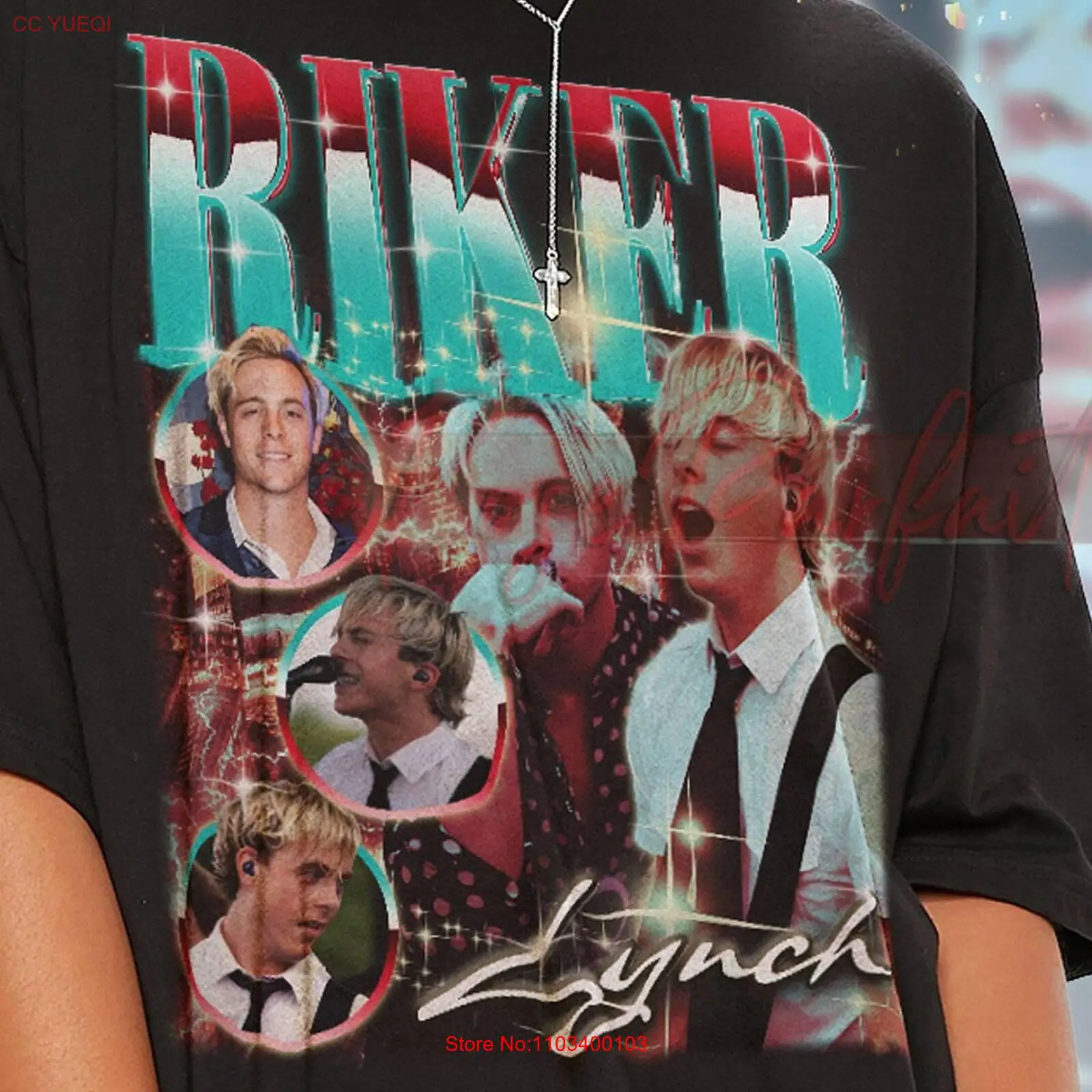Футболка RIKER LYNCH 90-футболки Riker Lynch подарки фанатам Rik