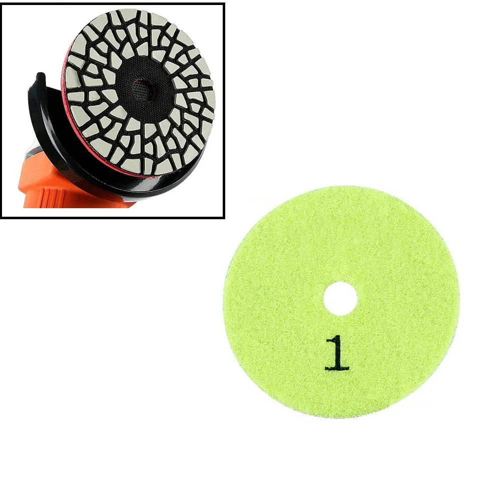 

1 Pc 3inch 80mm Polishing Pad Dry Diamond Resin Buffing Wheel For Granite Polishing Tool Angle Grinder Polisher Accessories