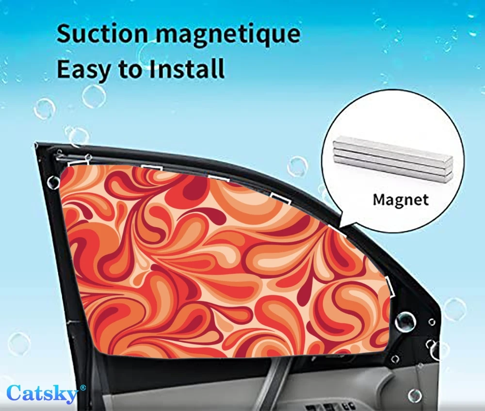 

4 Pieces Privacy Car Window Sun Shades Magnetic Blackout Car Window Covers Car Curtains Car Window Sun Shades Covers Auto