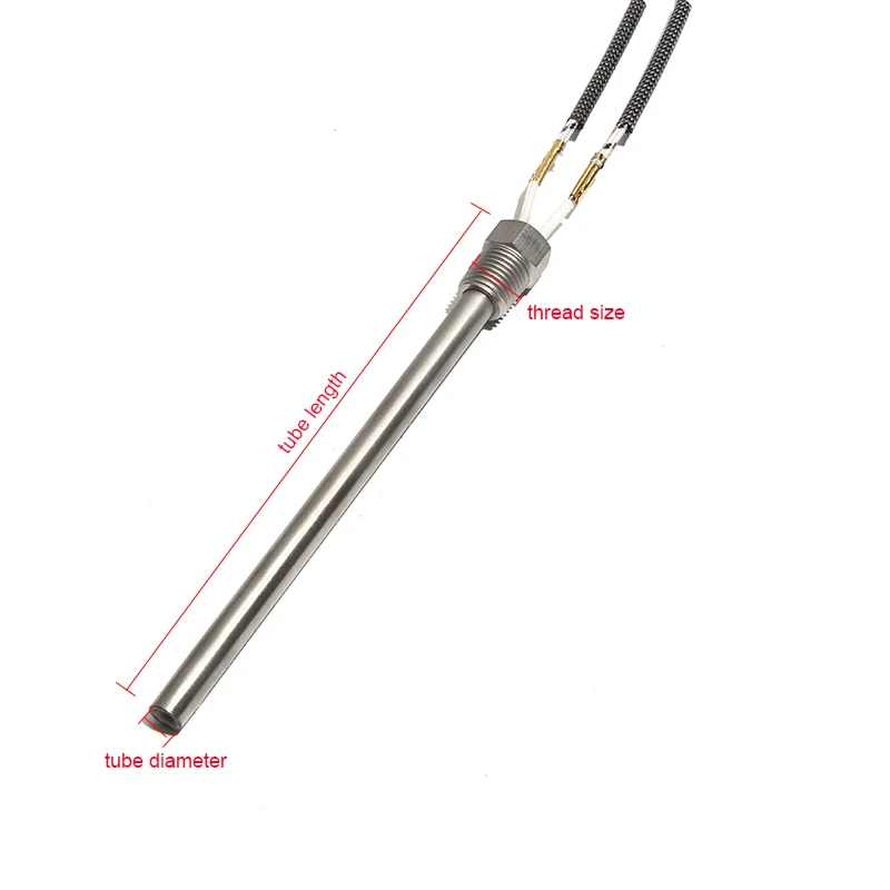 LUJINXUN DN8 12 8 мм нагревательный элемент картриджа с резьбой 8x100/150/200/250 220 В 200-500 Вт