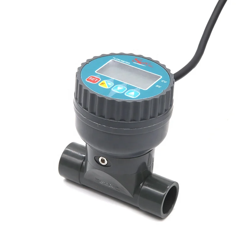 ZJPVC-LCD-DN15 Электрический двухсторонний расходомер NPN + RS485 с выходом сигнала