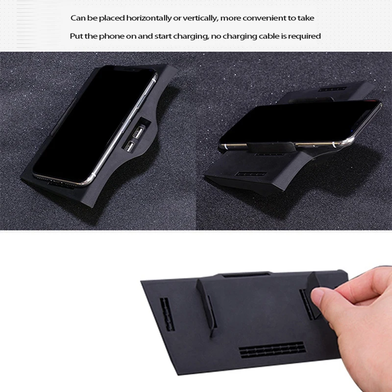 Автомобильная Беспроводная зарядка Qi зарядная панель для телефона умная плата