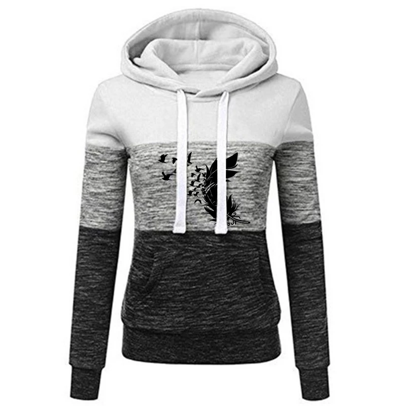 Женская толстовка с капюшоном цвет в ассортименте