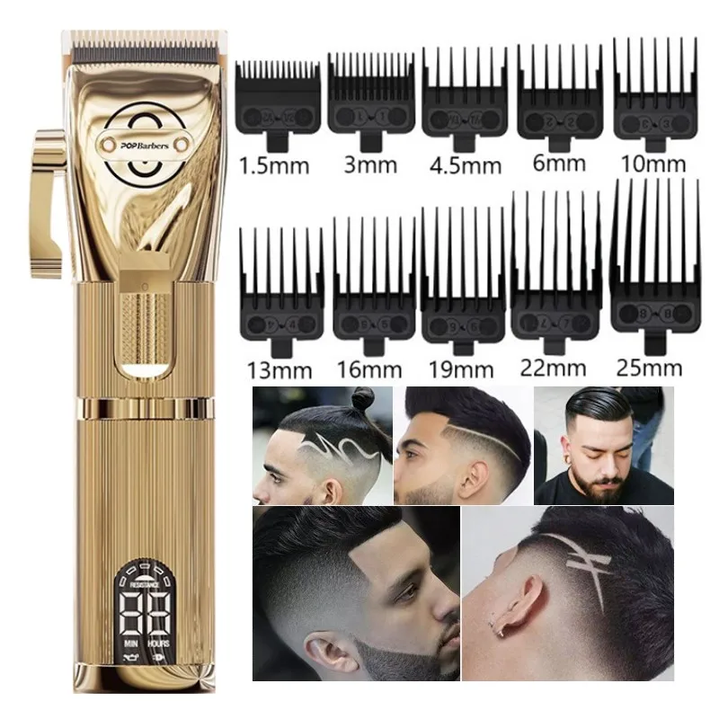 

Professional Hair Cutting Machine Pop Barbers P800 Oil Head Electric Hair Clippers Adjustable Blade Size Hair Clipper Trimmer