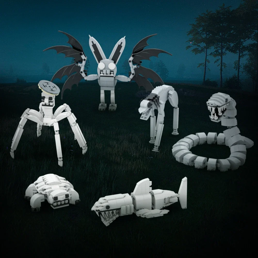 Конструктор MOC Zoonomalys фигурки героев классической ужасной игры змея Акула паук