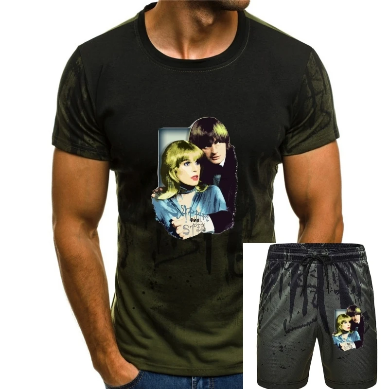 

Title: T-SHIRT Sapphire and SteelMen's & Women's Tees in (LazyCarrot) sci-fi retro time travel joanna lumley man from uncle