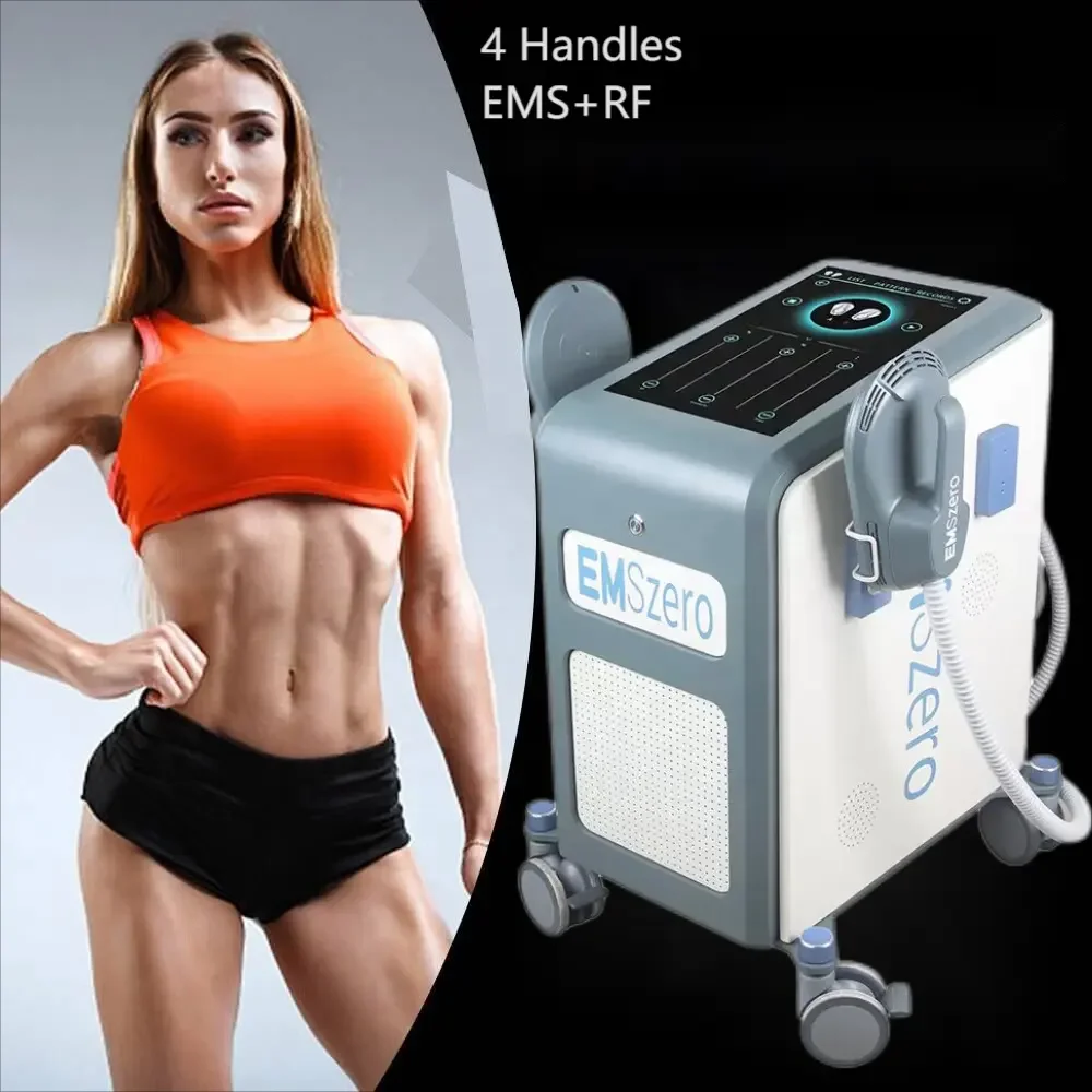 

EMSlim Neo 14 Tesla 6500W Muscle Gain EMSzero Body Sculpting Machine Hiemt 4 Handles RF and EMS Pelvis Stimulation Pad Optional