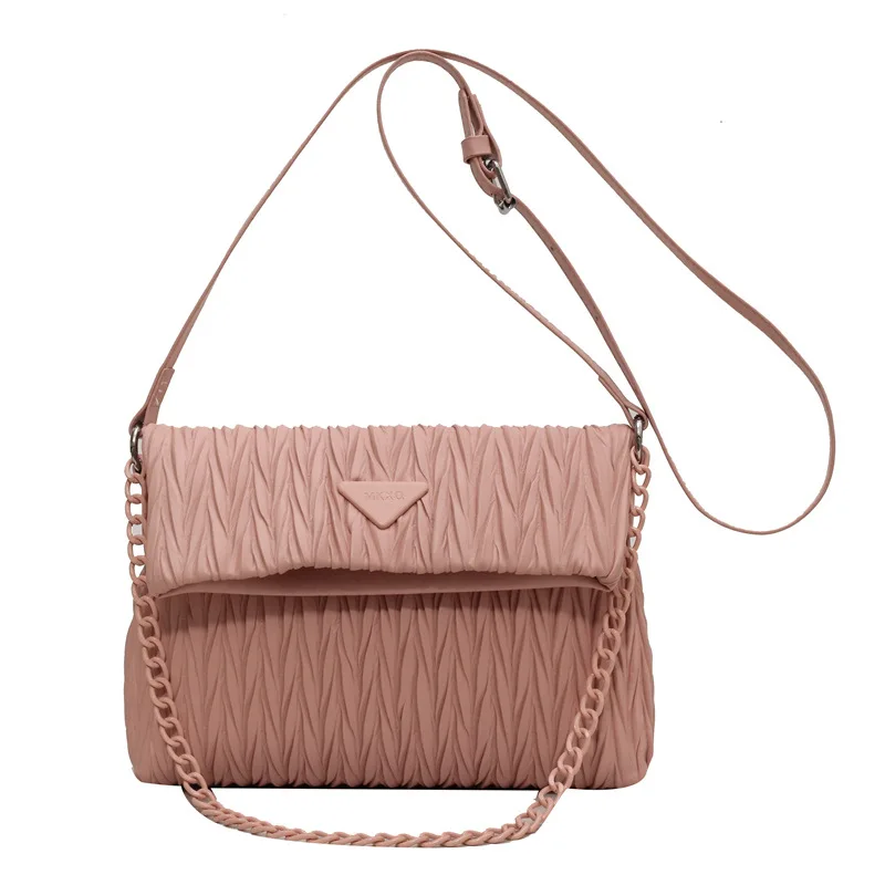 

New Lingge Small Fragrance Style Fashion Versatile Chain Bag Female Handheld One Shoulder Oblique Straddle Bag High Temperament