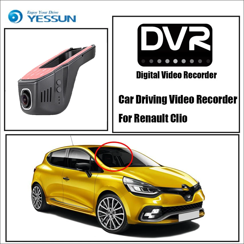 

YESSUN Car DVR Digital Video Recorder For Renault Clio Front Camera Dash HD 1080P Not Reverse Parking Camera